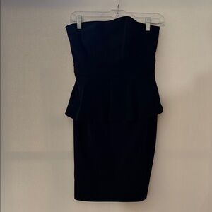 Elegant Black Strapless Dress